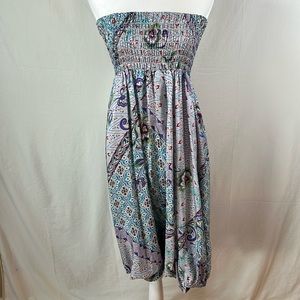 Pinkerton Silk Strapless Jumper Romper from Anthropologie